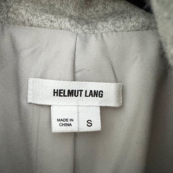 Helmut Lang grey belted coat, size Small - Picture 3 of 8